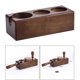 thumbnail image 4 of Base de soporte para prensador de café de madera de haya para cafeterías, hogares y tiendas. Marrón 3 agujeros B, 4 of 9