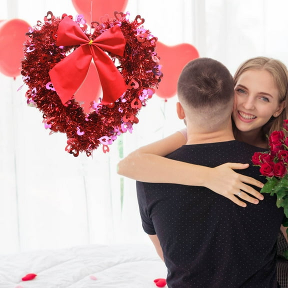 Valentine's Day Decoration Heart Shape Garland Home Decoration Wedding Room Decoration Western Valentine's Day Wedding Car Decoration