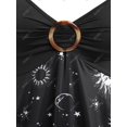 thumbnail image 3 of Tank Top de Talla Extra con Anillo Cruzado con Estampado de Luna y Luna Rosegal  Camisetas sin mangas de talla grande, 3 of 5