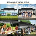 thumbnail image 5 of SANOPY 10' x 20' Pop Up Canopy Tent, Instant Outdoor Party Canopy, Straight Leg Shelter, Adjustable Height Waterproof Gazebo with Carrying Bag for Party Wedding Picnic Tent, 5 of 12