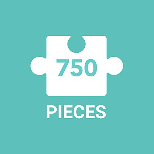 Galison Jonathan Adler Safari Shaped Puzzle, 750 Pieces, 19? x 29.25? - Shaped Jigsaw Puzzle Featuring Iconic Art by Jonathan Adler - Thick, Study Pieces, Challenging Family Activity, Great Gift Idea