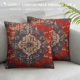 thumbnail image 3 of COMIO  Boho Red Throw Pillow Cover, Bohemia Ethnic Style Carpet Pattern Cushion Case for Sofa Couch, 3 of 5
