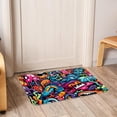 thumbnail image 6 of Graffiti Polyester Non-Slip Machine Washable Door Rug Game Mat Kitchen Rug Office Rugs, 6 of 6