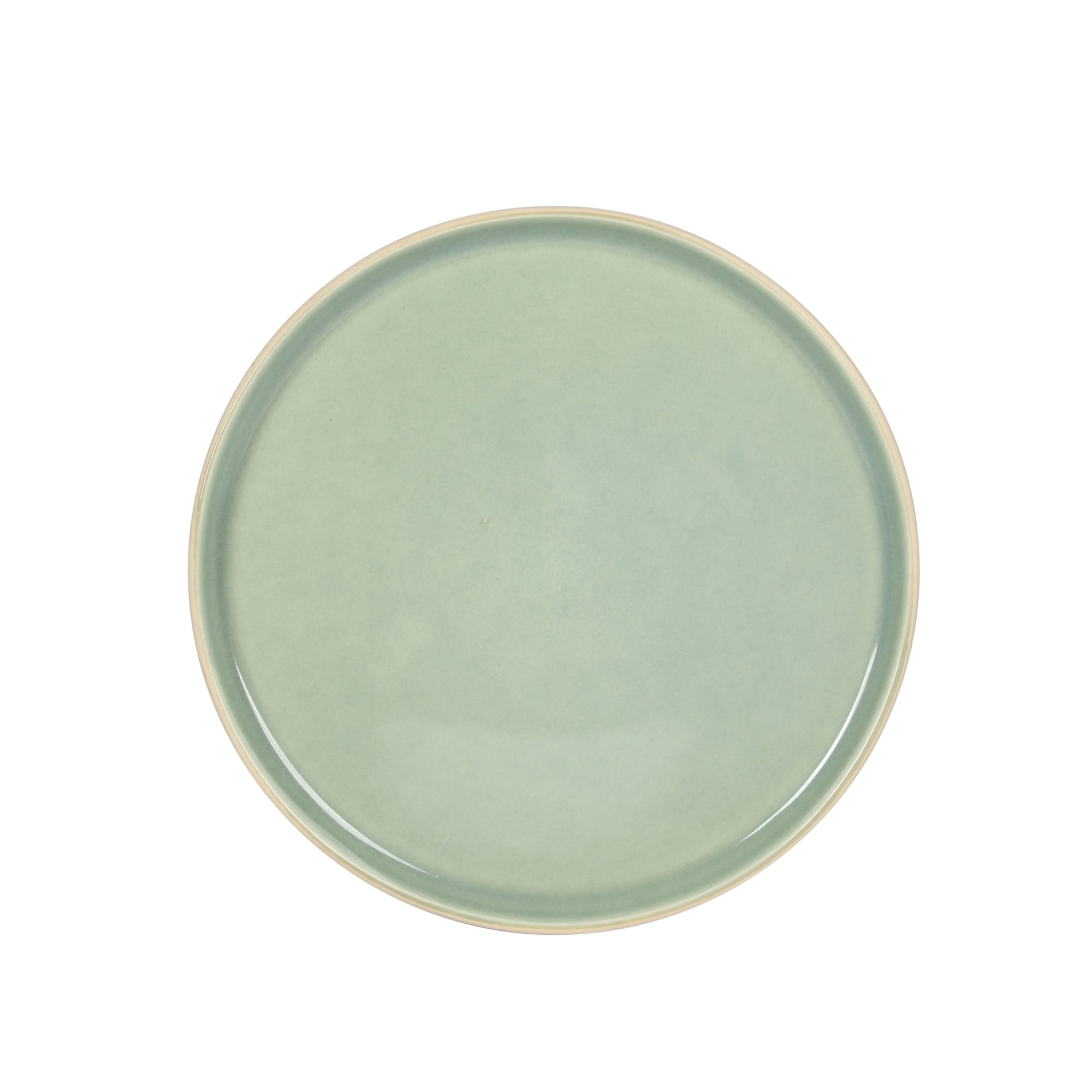 Gibson Elite Liberty Bay 16-Piece Pottery Clay Stoneware Dinnerware Set – Mint Green Reactive Glaze, Stackable Plates and Bowls W/ Pasta Bowl, Service for 4 – Microwave & Dishwasher Safe