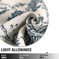 thumbnail image 7 of JINCHAN Linen Floral Printed Curtains Grommet Top Scroll Medallion Design Drapes Retro Window Curtain 2 Panels for Living Room Blue on Beige W50 x L63, 7 of 7