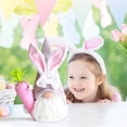 thumbnail image 5 of FaLX Easter Bunny Doll Adorable Super Soft Non-Fading Vibrant Color Long Whisker Decorative Cloth Easter Bunny Style Faceless Dwarf Plush Toy Gift for Home, 5 of 8