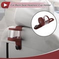 thumbnail image 2 of Unique Bargains 1 Pcs Car Back Seat Headrest Cup Holder for Purses Bags Keys Red 8.78"x2.99", 2 of 7