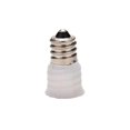 thumbnail image 2 of E12 To E14 Bulb Lamp Holder Adapter Socket Converter Light Base Candelabra White, 2 of 5