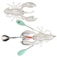 thumbnail image 3 of Señuelos de pesca realistas de PVC, cebo artificial con forma de cangrejo de río, accesorio para pesca en alta mar, 60 g, color plateado, 3 of 14