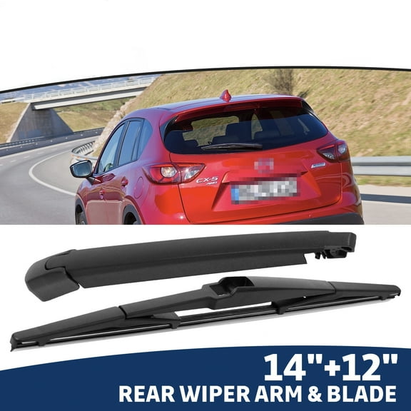 14" 12" Rear Windshield Wiper Arm & Blade Set Compatible With 2013 - 2016 MAZDA CX5