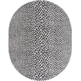 thumbnail image 2 of Jill Zarin Outdoor Collection Area Rug - Cape Town (7' 10" x 10' Oval Black/Ivory), 2 of 7