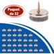 thumbnail image 5 of Almohadillas de fieltro para muebles: almohadillas de fieltro de 24 mm de diámetro para patas de muebles. Protectores de suelo para patas de sillas de 5 mm de grosor. Las almohadillas para, 5 of 5