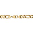 thumbnail image 4 of 14k Yellow Gold 26 Inch 10mm Figaro Chain Necklace Pendant Charm Flat, 4 of 9