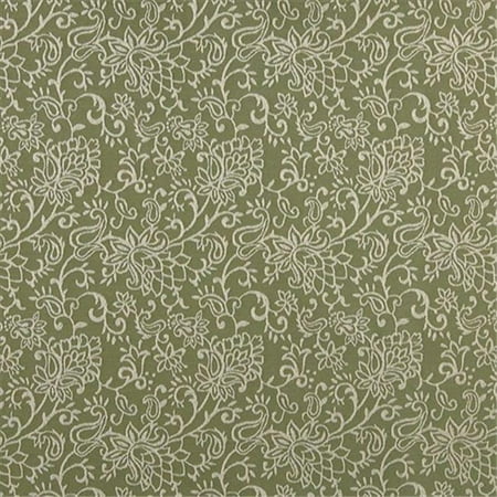 Contemporary Floral Fabric - Designer Fabrics B604 54 in. Wide Light Green, Contemporary Floral Jacquard Woven Upholstery Fabric
