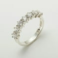 thumbnail image 3 of LBG British Made 14k White Gold Cubic Zirconia Womens Eternity Ring - 33 size options - Size 5.25, 3 of 7