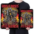 thumbnail image 4 of Placa Metal Vintage Guns N Roses Pintura Hierro Rectangular Pared 20x30cm, 4 of 9
