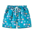 thumbnail image 2 of ZHUASHUM Toddler Summer Boys Swimming Trunks Fashion Resort Style Printed Beach Pants Speed Dry Pants Surfing Swimming Swimwear Sky Blue,Size:12-18 Months, 2 of 5