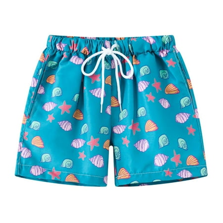

Pimfylm Baby Swim Trunks Toddler Baby Boys Swim Shorts Leaves Print Swimming Trunk Kids Boy Hawaiian Beach Board Shorts Swimwear Sky Blue 12-18 Months