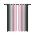 thumbnail image 3 of Aofoto Pink Grey Black Blackout Curtains for Girls Living Room, Room Darkening Abstract Window Drapes Treatments With Grommet, 2 Panels, 42"x63", 3 of 6