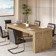 thumbnail image 5 of Tribesigns 6.6 ft Conference Table, 78.7" Large Office Meeting Table for 6-8 People for Meeting Room, Home Office, Natural, 5 of 8