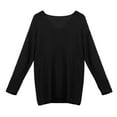 thumbnail image 6 of BVOFAR Womens Trendy Knit Sweater Oversized Loose Chunky Pullovers Casual Long Sleeve V Neck Sweaters Solid Color Daily Going out Tops, 6 of 7