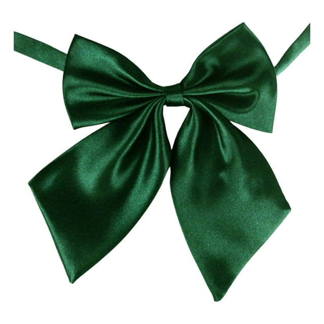 Elegant Solid Color Polyester Silk Bow Tie for Casual Wear - Versatile Accessory Suitable for Students Attache and Flight Attendant