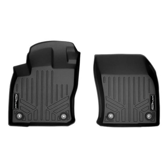 SMARTLINER Custom Fit Floor Mats 1st Row Liner Set Black Compatible With 2018-2023 Volkswagen Tiguan - All Models