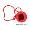 thumbnail image 5 of Rubber Cue Chalk Holder Billiard Pool Cue Tips Chalks Case with Cord, Red 2 Pack, 5 of 5