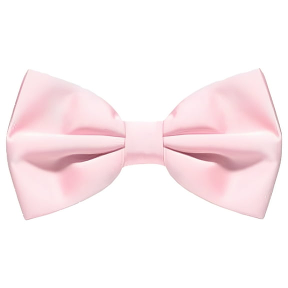 Mens Light Pink Bow Tie - Pre-Tied Wedding Prom Groomsmen Party