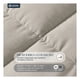 thumbnail image 2 of Edredón Matrimonial Acolchado Reversible Esquimal Relleno Down, Compatible Con Funda Duvet Taupe, 2 of 7