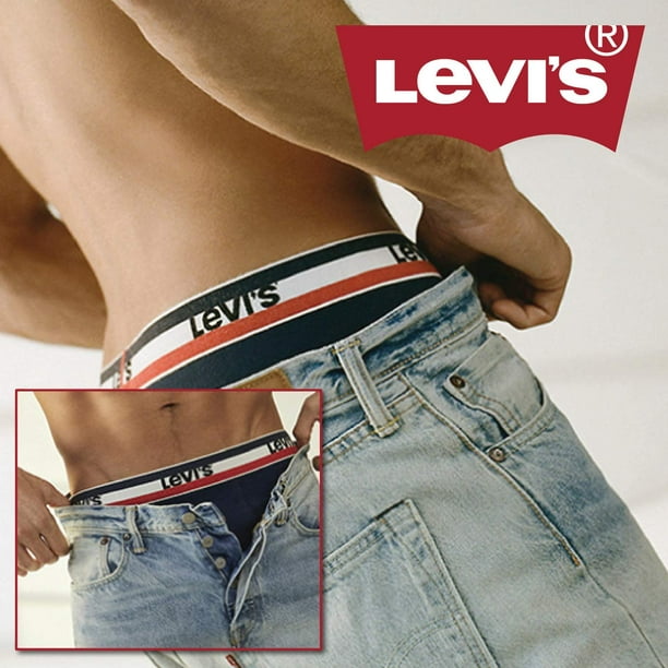 Levis Mens Boxer Briefs cotton Stretch Underwear For Men 4 Pack greyRed 