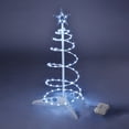 thumbnail image 1 of Yescom Munchkin 2ft LED Spiral Tree Light 79 LEDs Battery for Indoor Outdoor Holiday Christmas Decoration Cool White, 1 of 9