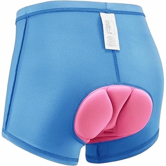 Qualidyne Ropa Interior de Bicicleta Acolchada 4D para Mujer, Shorts con Forro Transpirable para Ciclismo de Carretera y Montaña