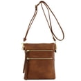 thumbnail image 1 of Functional Multi Pocket Crossbody Bag (Brown), 1 of 10