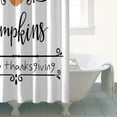 thumbnail image 4 of Farm Fresh Pumpkin Fall Harvest Shower Curtains,Washable Bath Curtain with Hooks Basic Polyester Fabric Curtains for Halloween Thansgiving Christmas Hotel Dorm, 4 of 5