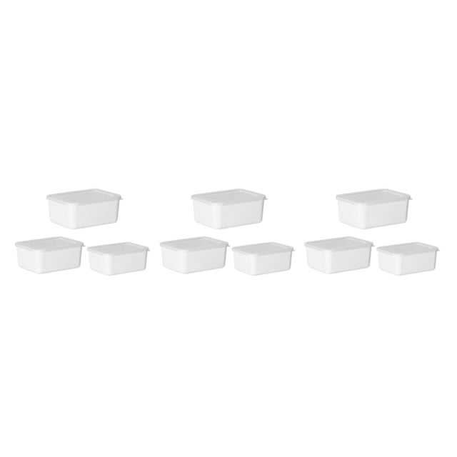 Billuyoard Contenedores de almacenamiento de alimentos con tapas: herméticos, sin fugas, apilables, de grado alimenticio, de plástico, color Type1 NO1