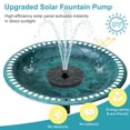 thumbnail image 4 of VECELO 28" Bird Bath with Solar Fountain Pump, Solar Bird Bath Fountain Combo Pack for Outdoor Vintage Yard Art Bird Baths, Green, 4 of 11