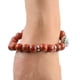 thumbnail image 5 of Pulseras Espaciadoras de Cabeza de Plata de jaspe Rojo Natural jinwen, 5 of 5