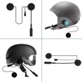 thumbnail image 3 of Auriculares Bluetooth 5.0 para casco de motocicleta, auriculares estéreo inalámbricos con micrófono manos libres, auriculares ultrafinos y cómodos con reducción de ruido, auriculares compatibles con a, 3 of 5