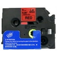 thumbnail image 2 of LM Tapes - Premium 3/8" Black Print on Red Label (9mm 0.35 Laminated) Compatible with TZe-421 Tape and includes free Tape Color/Size Guide for easy reordering., 2 of 2