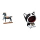thumbnail image 1 of Figura De Caballo De Pie Con Forma De Gato, Adorno Escultural Para Escritorio, Sala De Estar, Estantería, Mesa, Centro De Mesa, Dormitorio, Entrada, Cuenco Para Llaves, Cuenco Para Dulces,, 1 of 8
