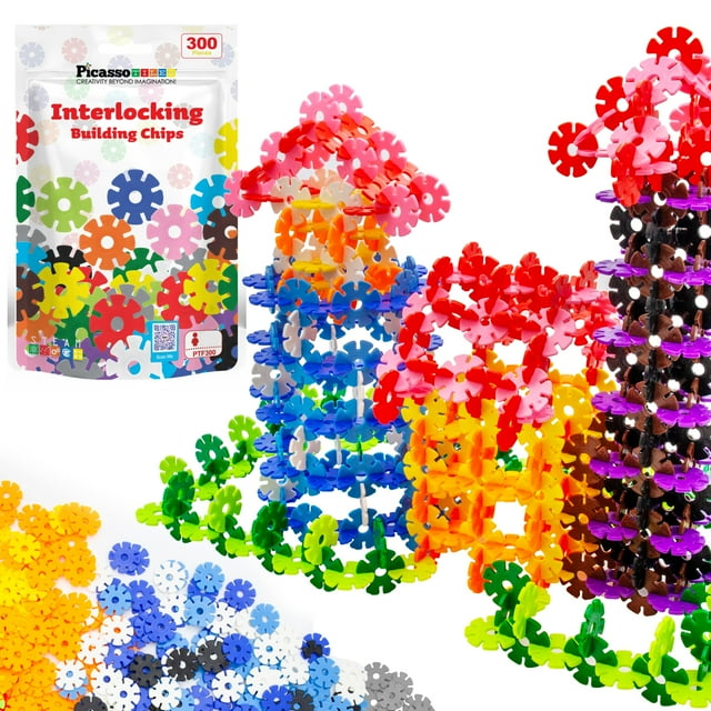 Juego de bloques de construcción PicassoTiles PTF300, 300 piezas