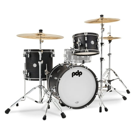 PDP Concept Classic 3-Piece Bop Kit Shell Pack - 18" Bass (Ebony, Ebony Hoops)