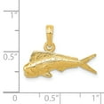 thumbnail image 2 of Pendentif Poisson Mahi Mahi en Or Jaune 14K, 2 of 2