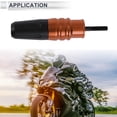 thumbnail image 3 of 16mm Motorcycle Slider Frame Aluminum Alloy Wheel Fairing Protection Crash Pad Protector Guard 27mm 150mm Bolt Nut Orange 1 Set, 3 of 7