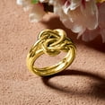 thumbnail image 4 of Ross-Simons Italian 18kt Gold Over Sterling Double Love Knot Ring, Women's, Adult, 4 of 5
