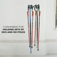 thumbnail image 2 of RaxGo Ski Wall Rack Holds 2 Pairs of Skis or Snowboard, Black, 2 of 5
