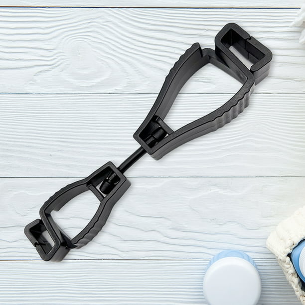 Gancho Para Sujetar Guantes Glove Clip Hanger Multifuncional Grabber Catcher Abrazadera Herramienta de trabajo de seguridad (Negro)