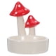thumbnail image 1 of PTOOTP Portavelas Artístico De Cerámica Roja Con Hongo Ideal Para Ambiente Romántico En Hogar, 1 of 8