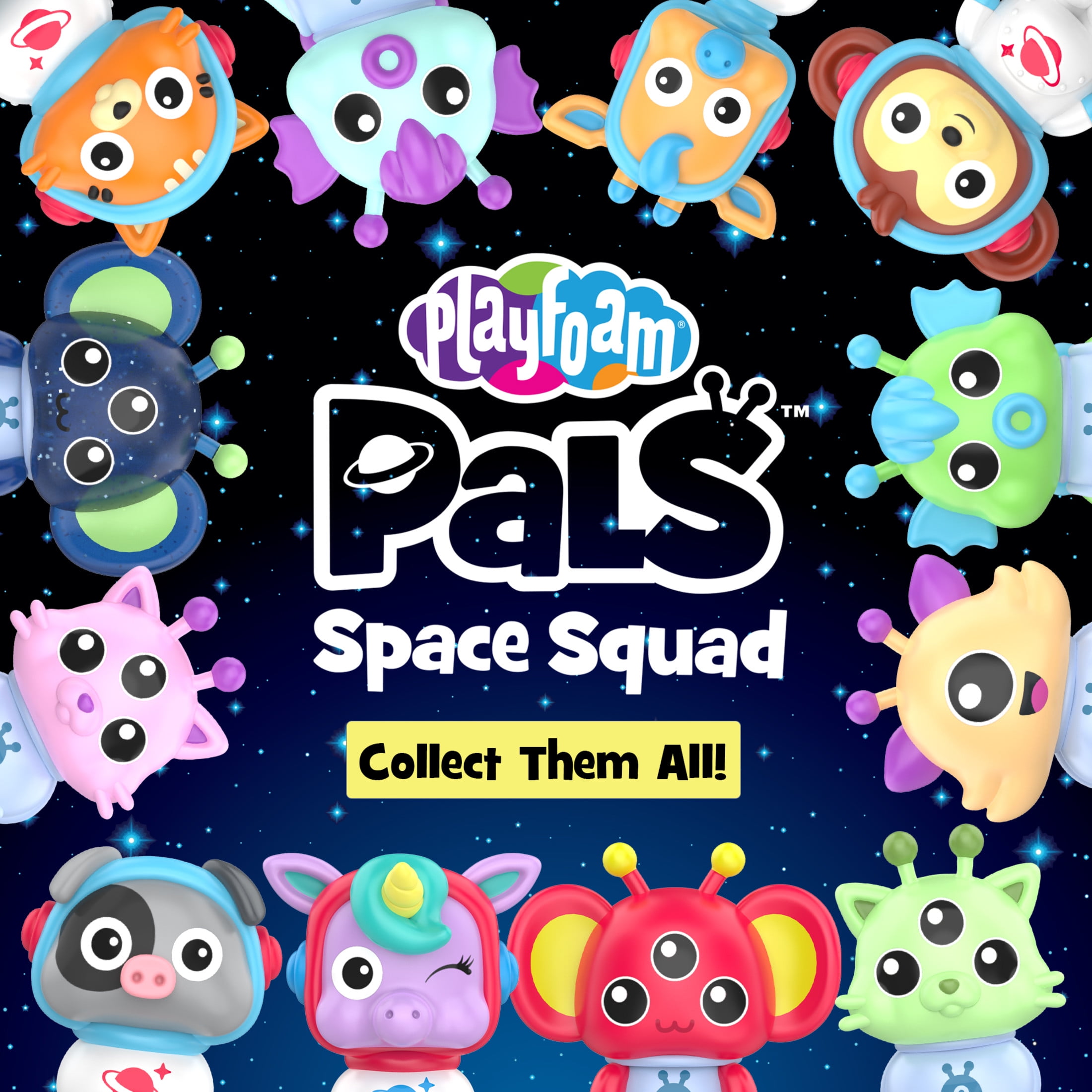 Educational Insights Playfoam Pals Space Squad Party Pack of 8, 5 Surprises Inside, Sensory, Shaping Fun, Perfect for Ages 3+